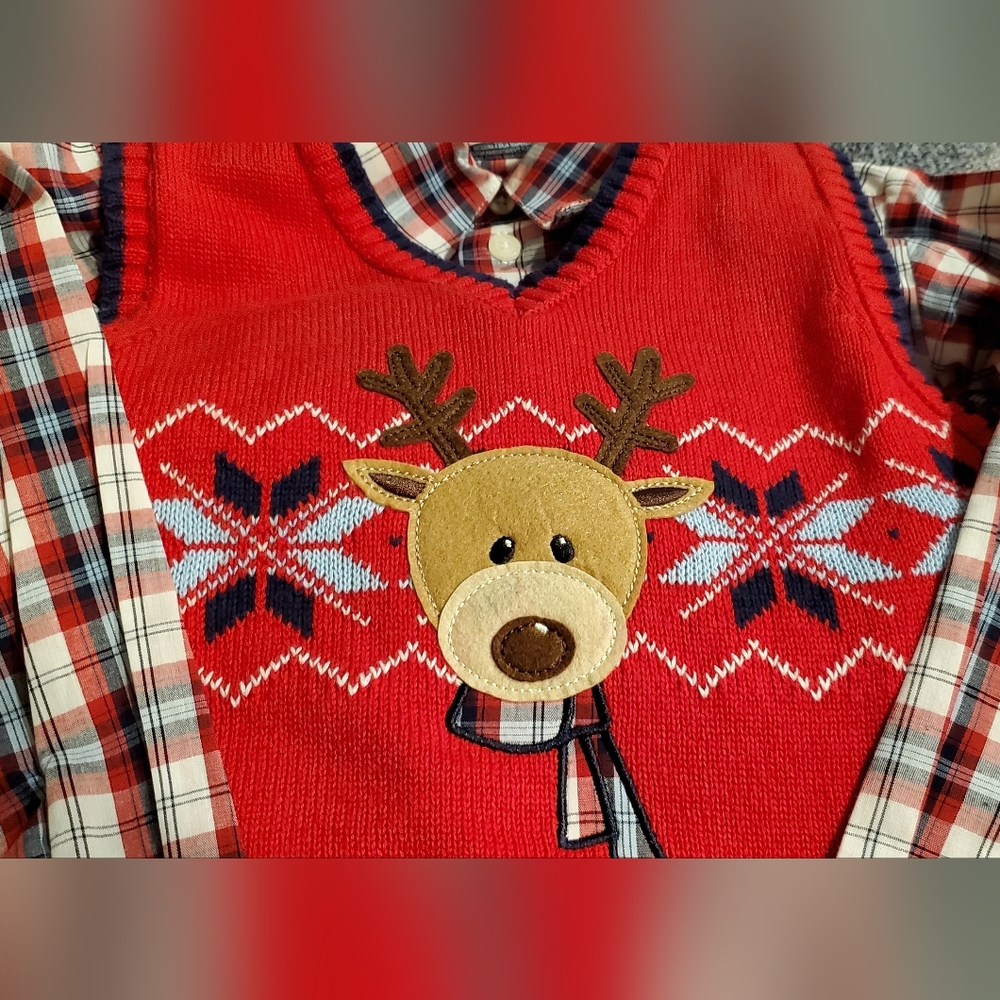 3 piece boy's Christmas outfit